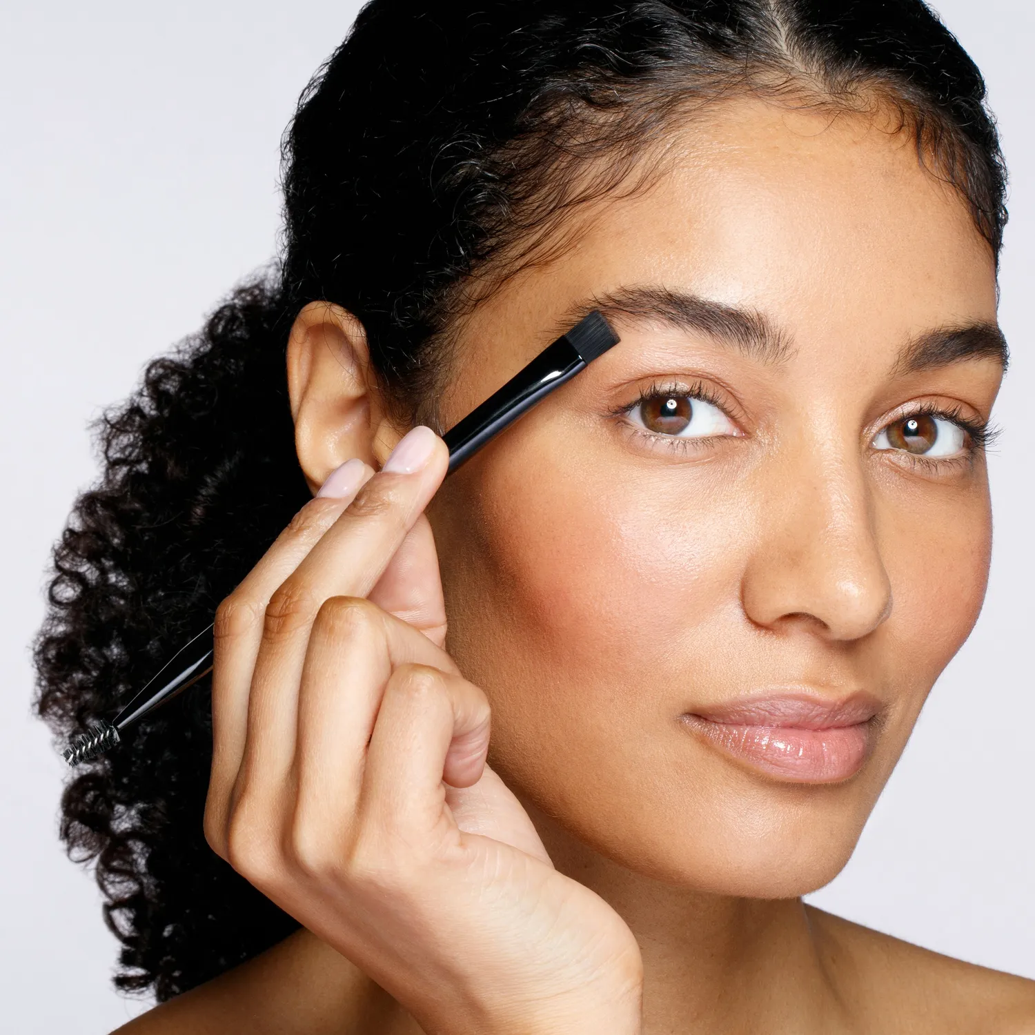 Tweezerman Flat Brow Brush & Spoolie ögonbrynsborste rak