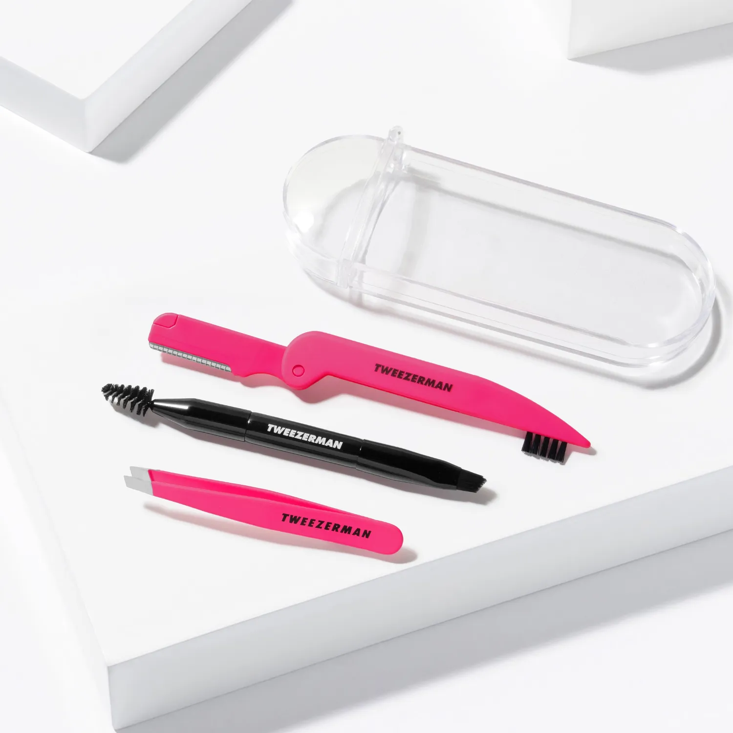 Tweezerman Mini Brow Rescue Kit brynset 3-delar resa