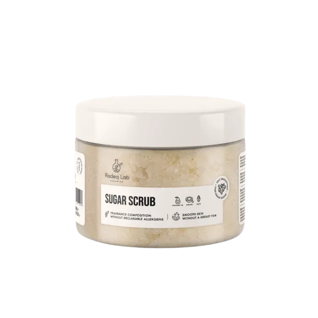 Radeq Lab bodyskrubb socker 300ml slät hud