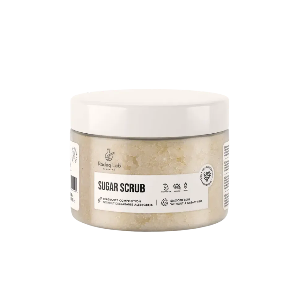 Radeq Lab bodyskrubb socker 300ml slät hud
