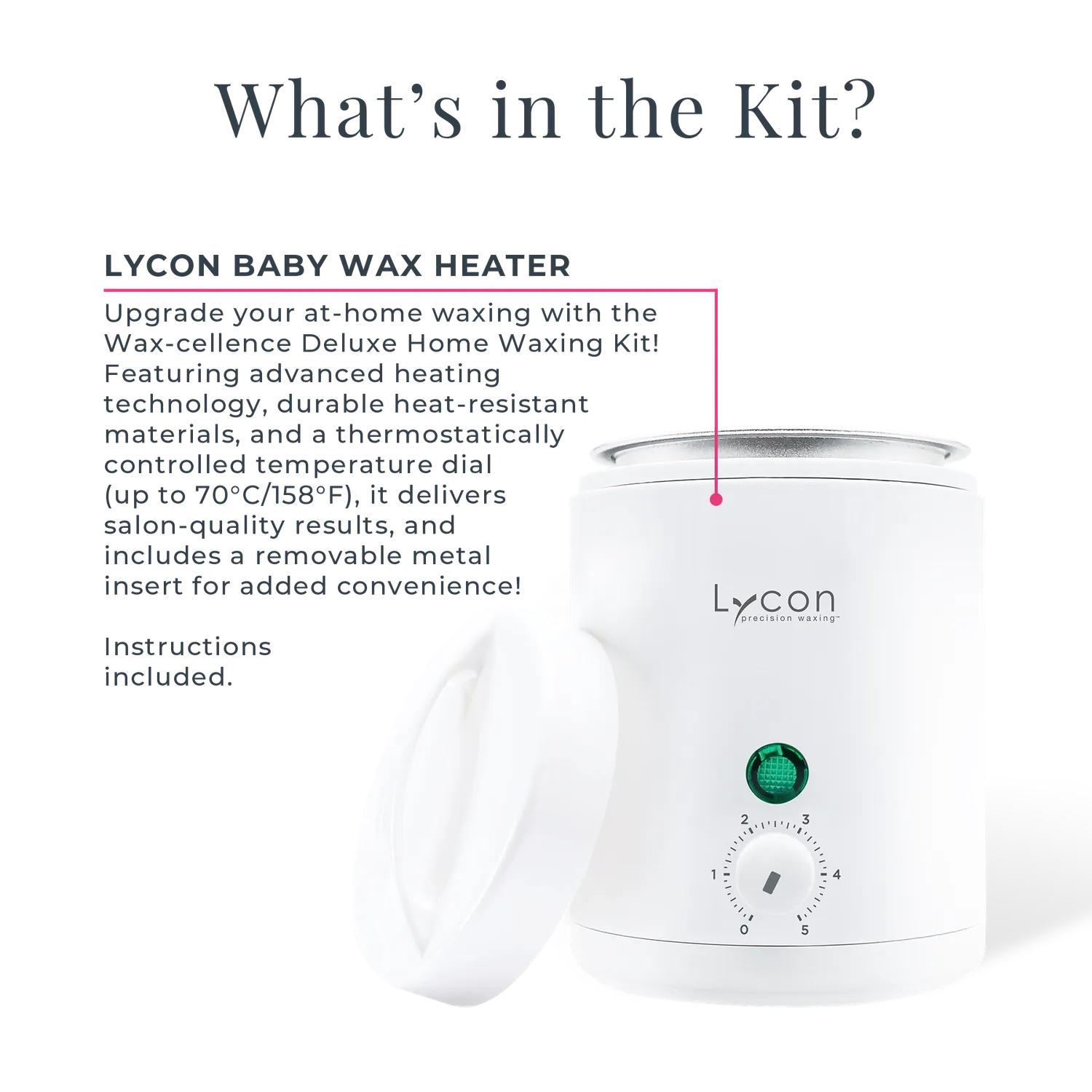 Lycon Wax-cellence Deluxe Home Waxing Kit vaxkit