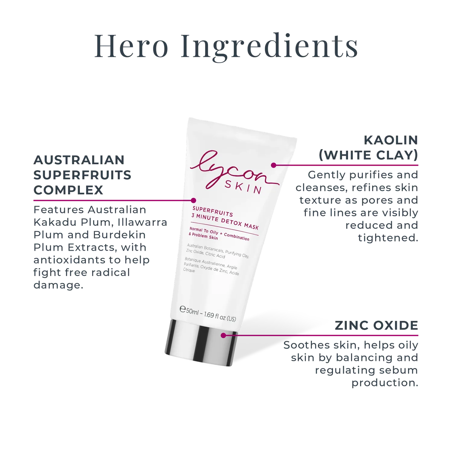 Lycon Face Mask Trio ansiktsmask 3x50ml lyster