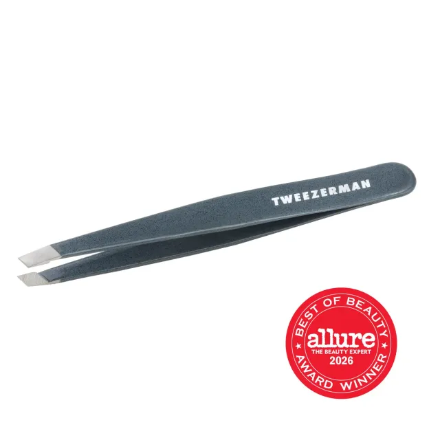 Tweezerman Blue Stone slant pincett bryn blåsten