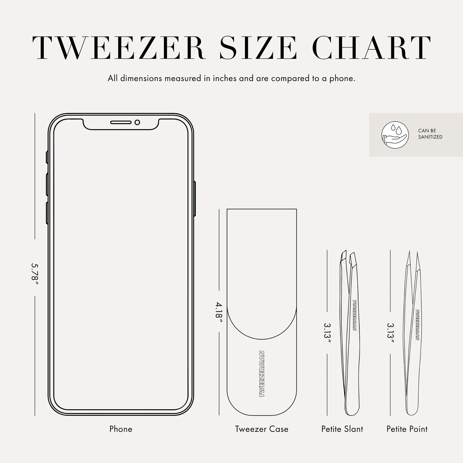 Tweezerman Paisley Petite pincettset 2 delar