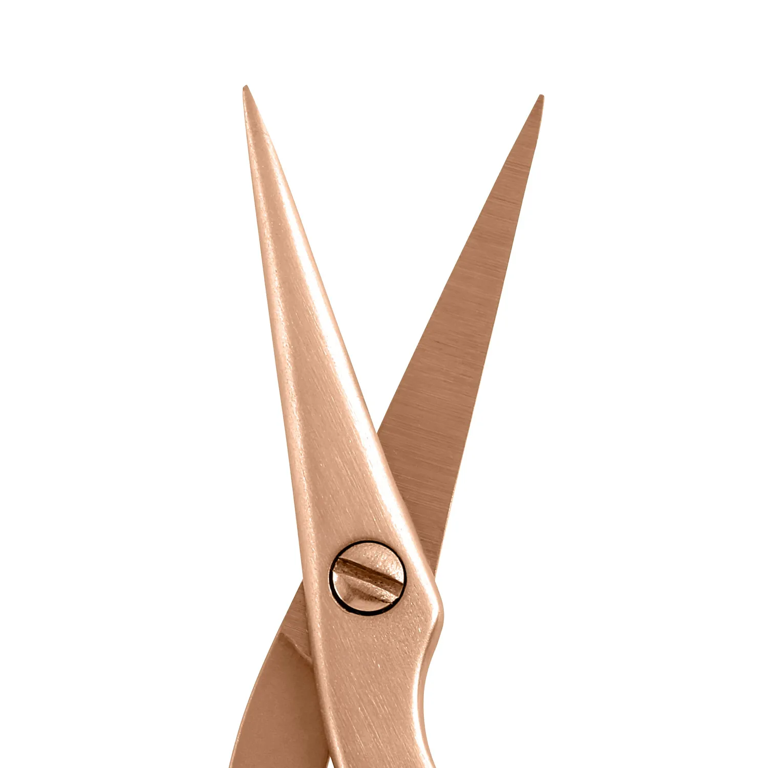 Tweezerman Rose Gold brynsax med borste