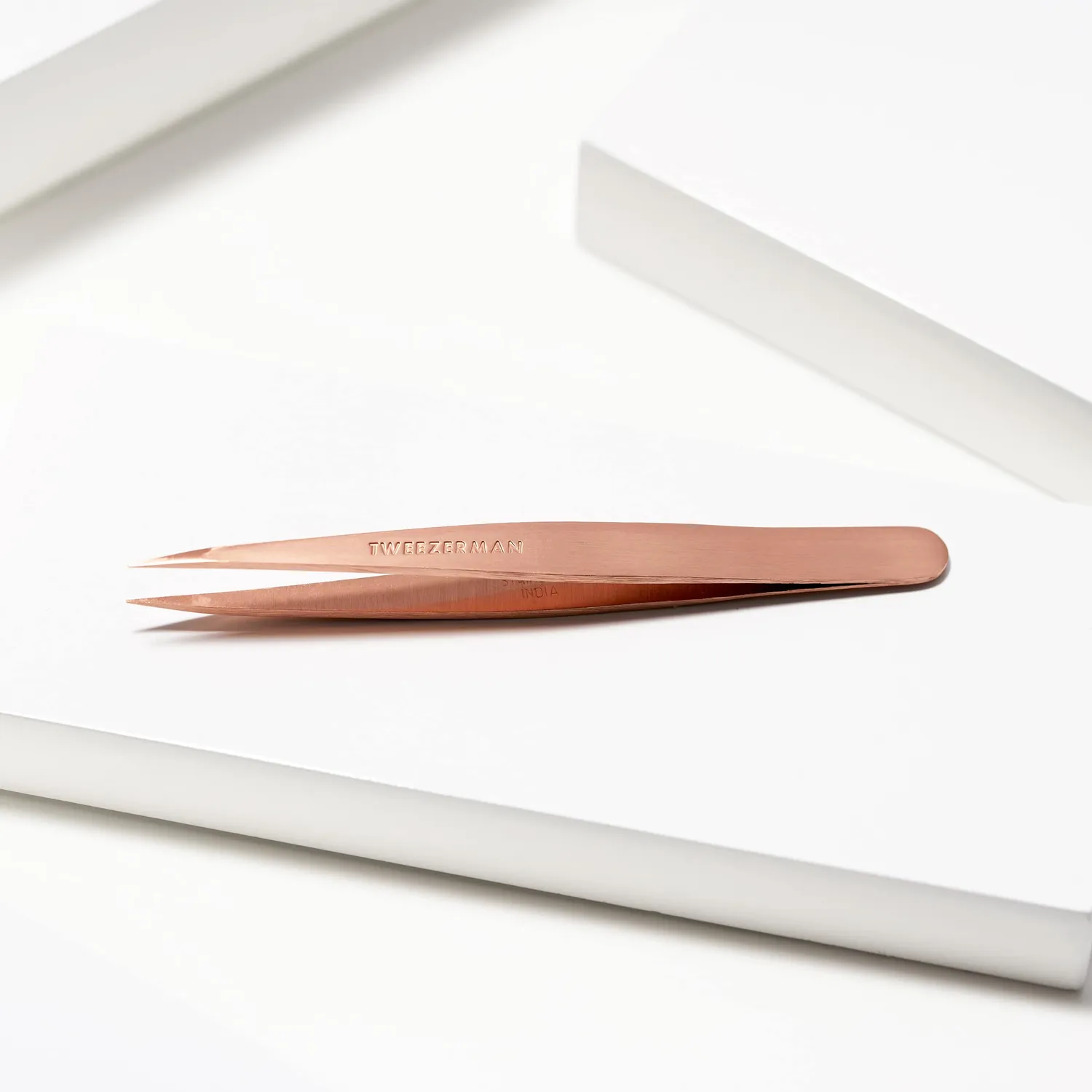 Tweezerman Rose Gold pincett spetsig precision