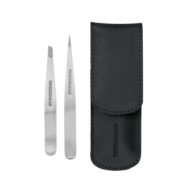 Tweezerman Petite pincettset med fodral svart