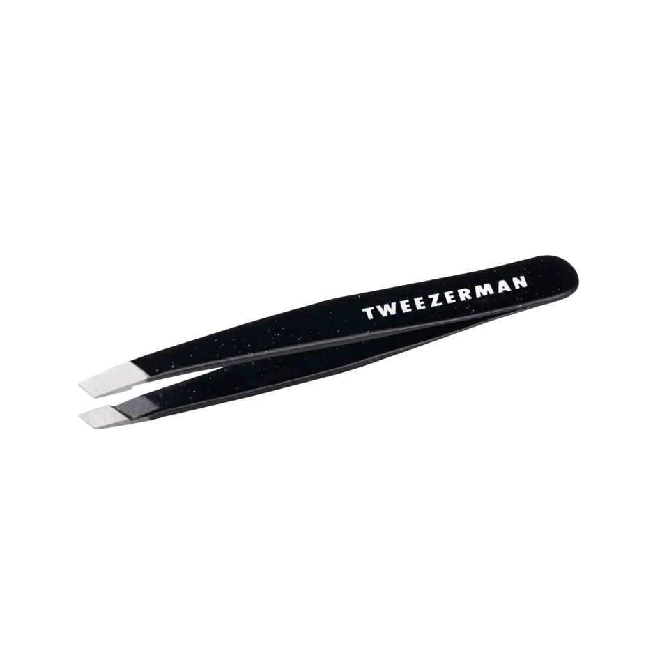 Tweezerman Dusted Onyx Mini Slant pincett svart