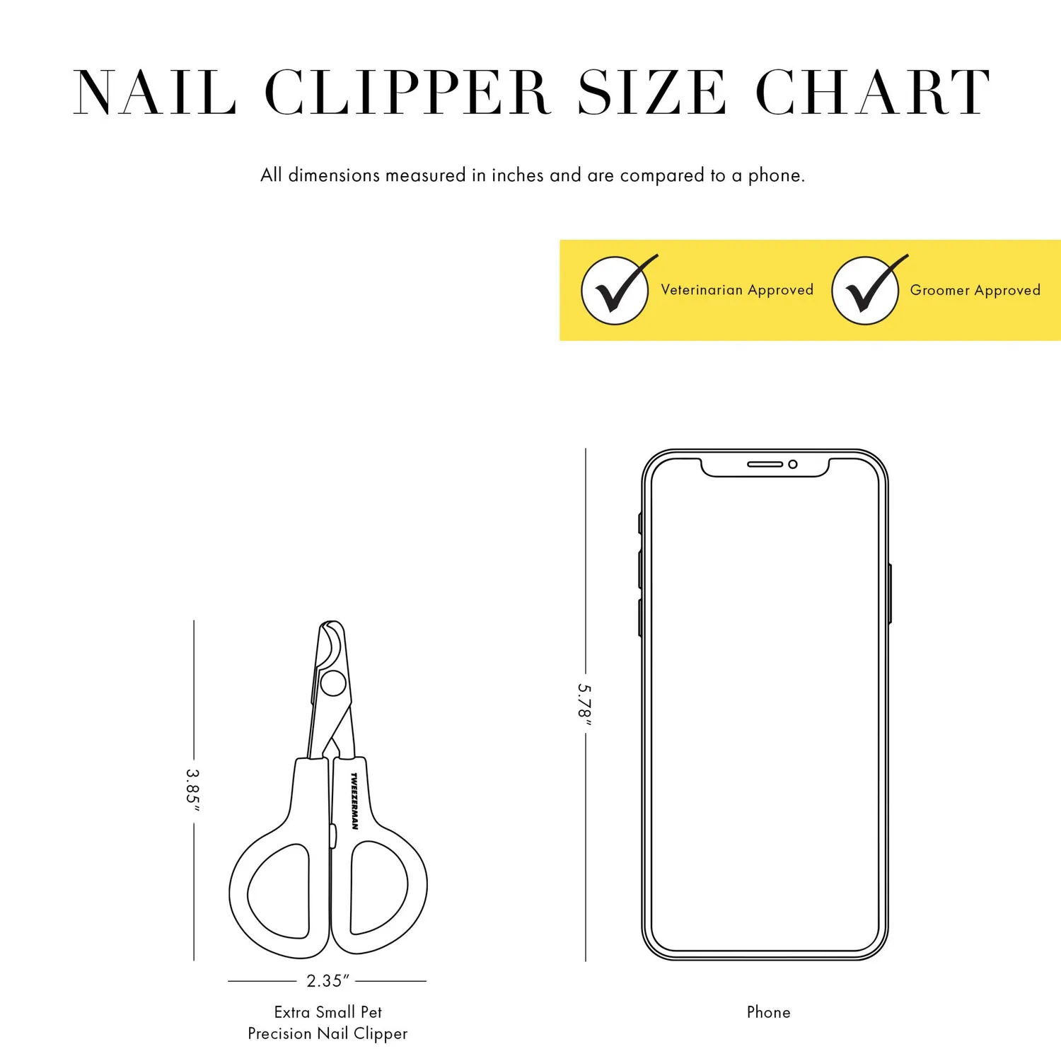 Tweezerman Extra Small Precision nagelklippare husdjur