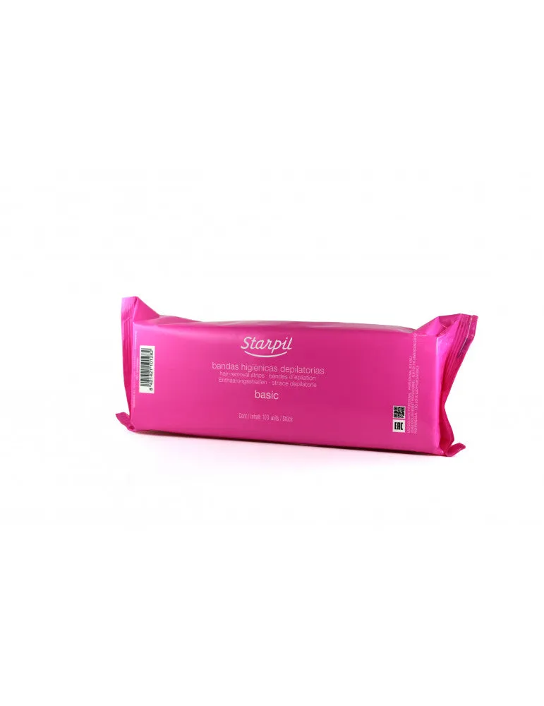Starpil Hygienband Rosa hygienremsa 200-pack för vaxning