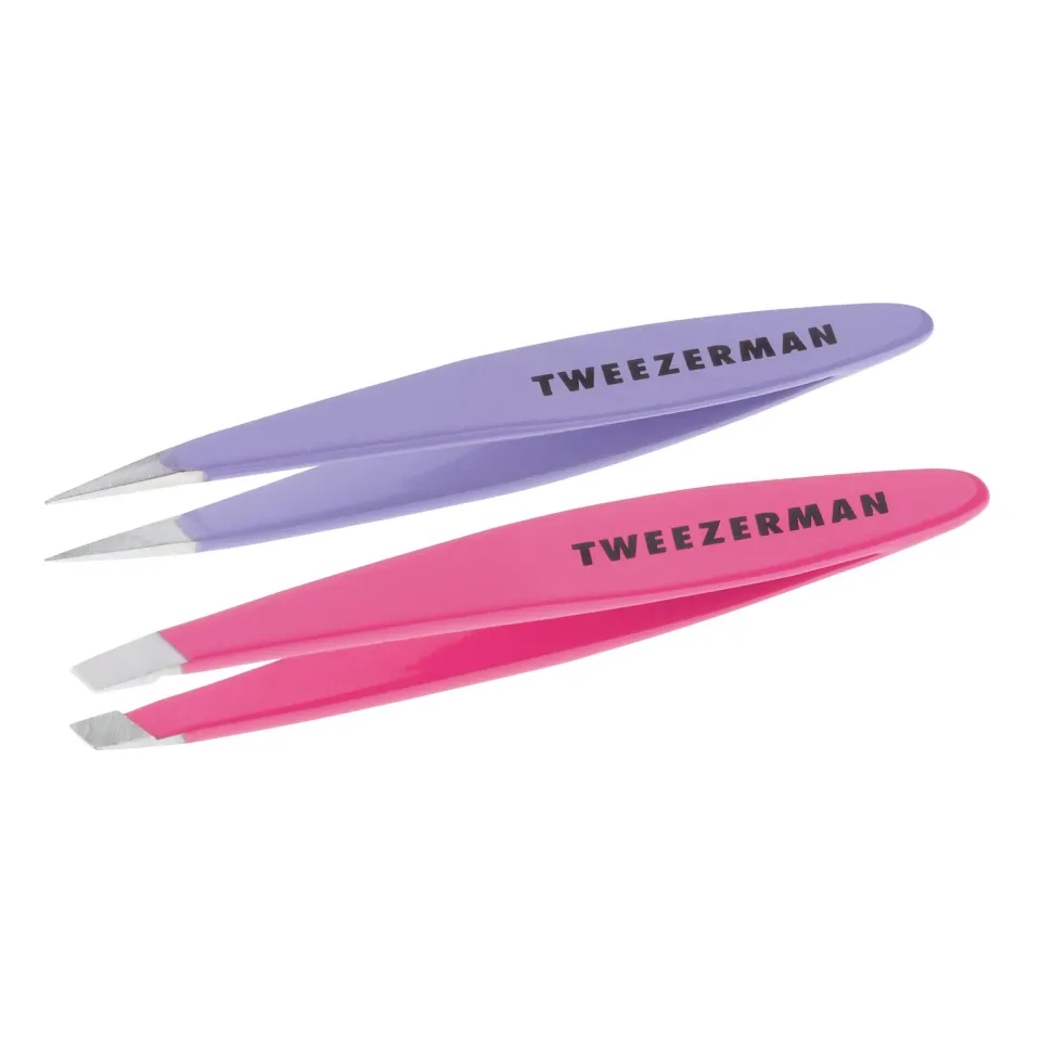 Tweezerman Mini Oval pincettset 2-pack spetsig