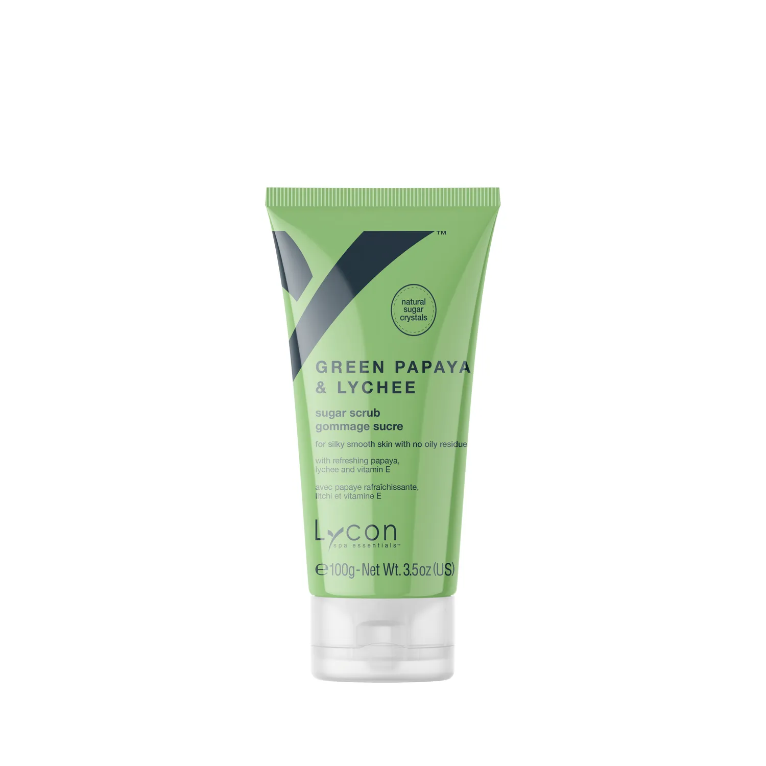 Lycon Green Papaya Lychee sockerskrubb 100g oljefri