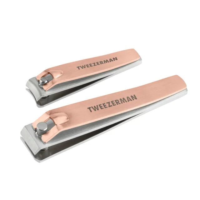 Tweezerman Rose Gold Combo Clipper Set nagelklippare 2-pack