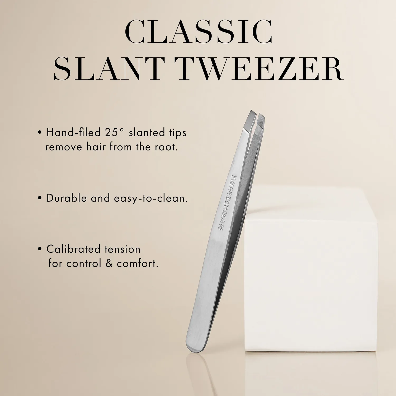 Tweezerman Classic Slant pincett sned spets