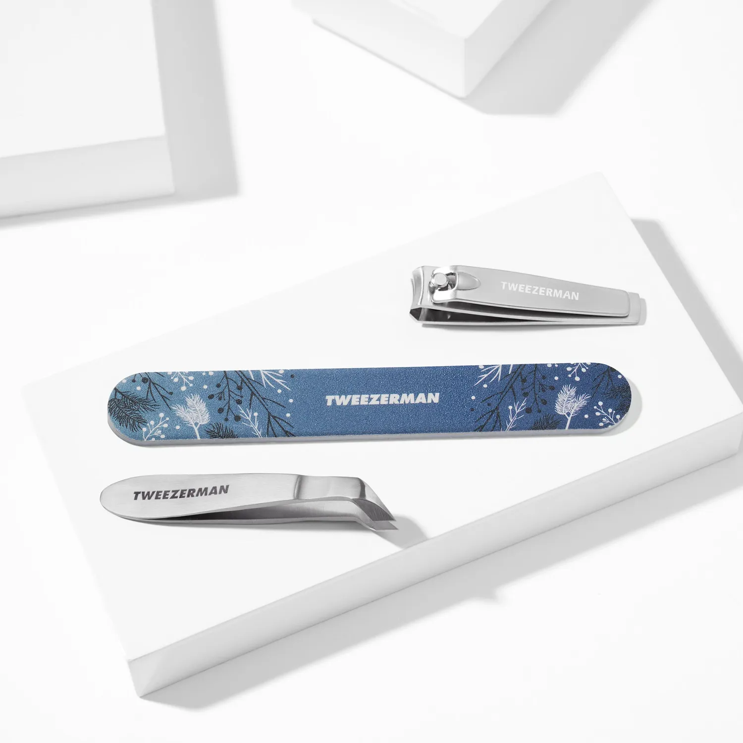 Tweezerman Evening Glow manikyrset present 3-delar