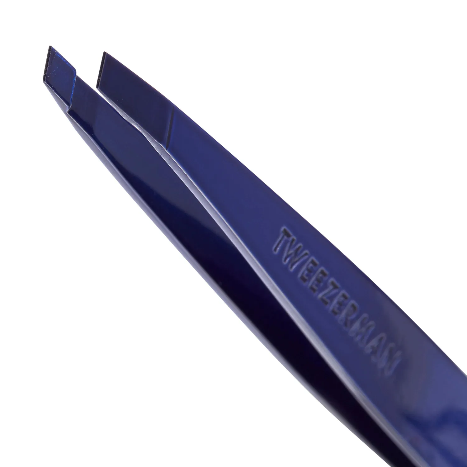 Tweezerman Slant Cobalt Blue pincett koboltblå precis