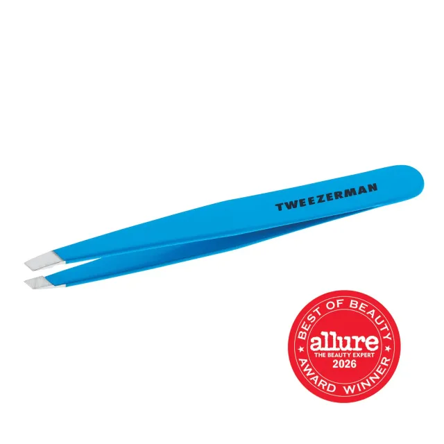 Tweezerman Blue Jewel Slant pincett blå precisions-spets