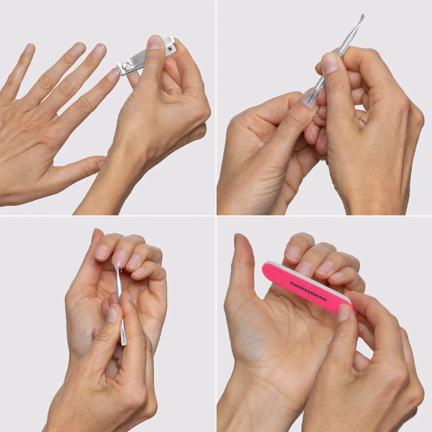 Tweezerman Mini Neon nagelvårdskit resa