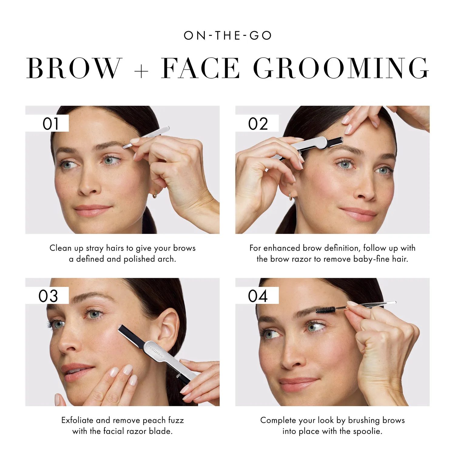 Tweezerman Brow & Facial brynset för ansikte