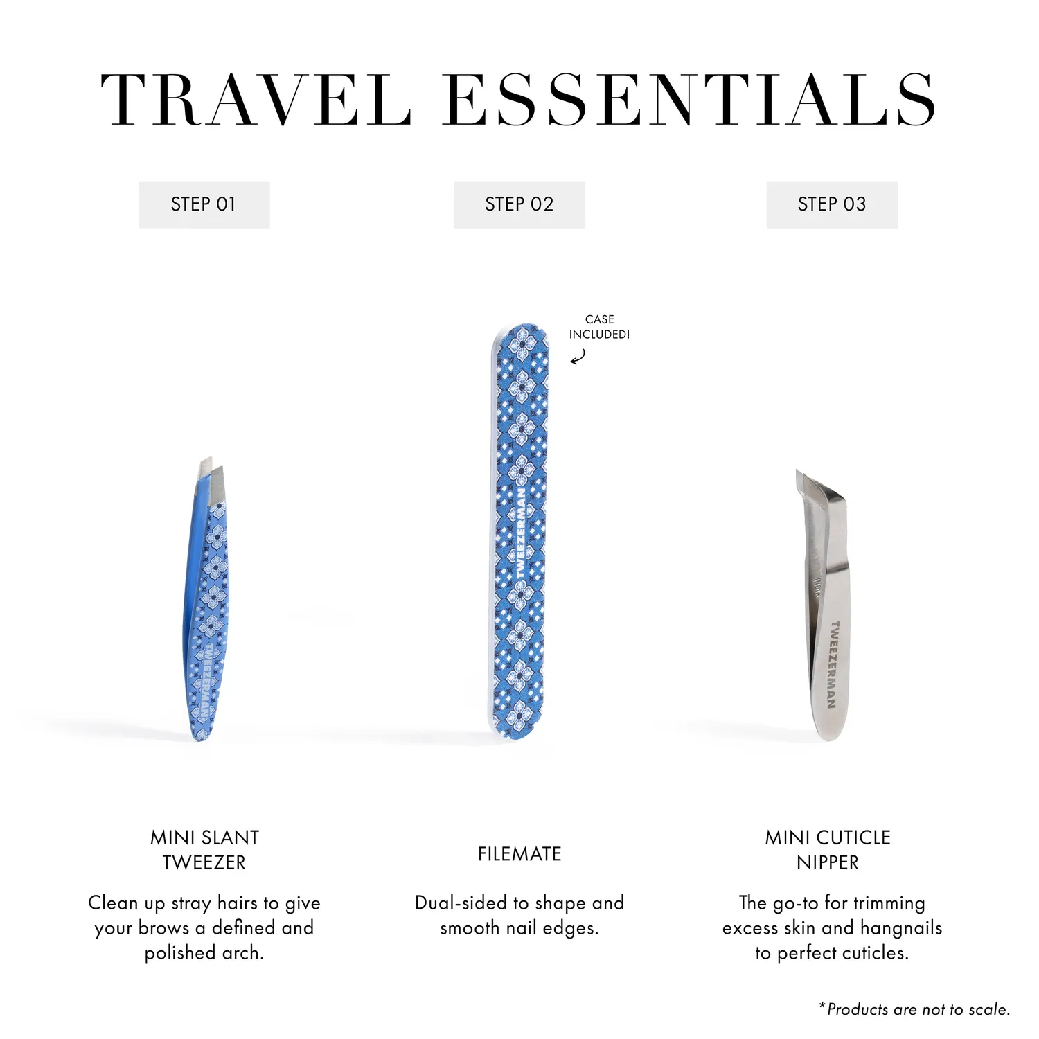 Tweezerman Mini Cuticle Nipper nagelbandstång mini vinklad