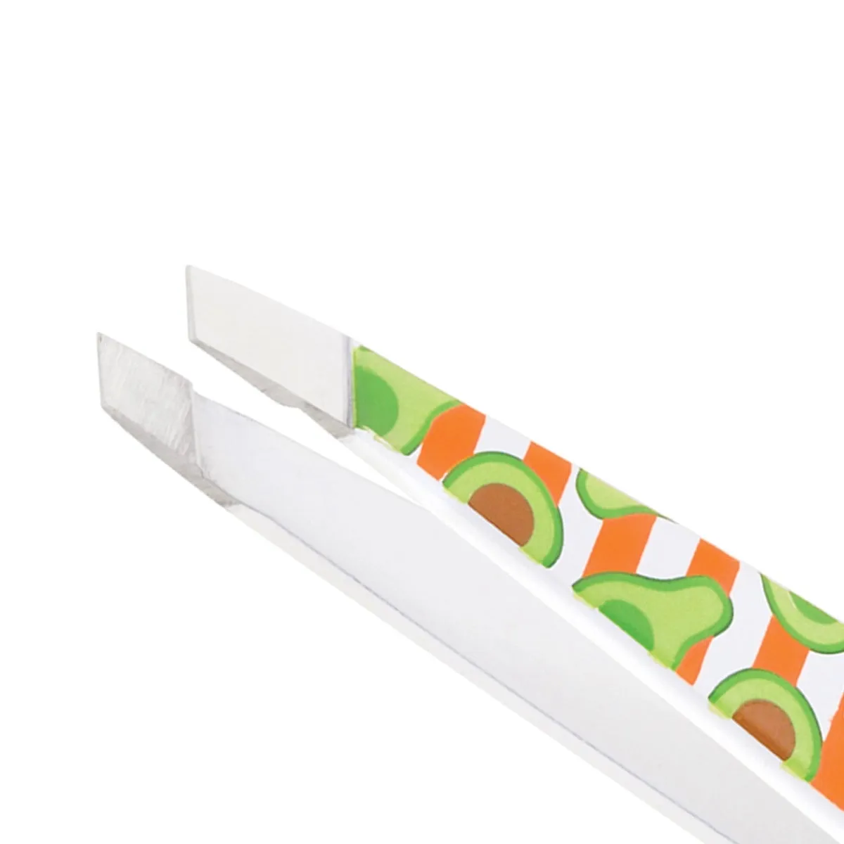 Tweezerman Mini Slant Avocado pincett grön precis