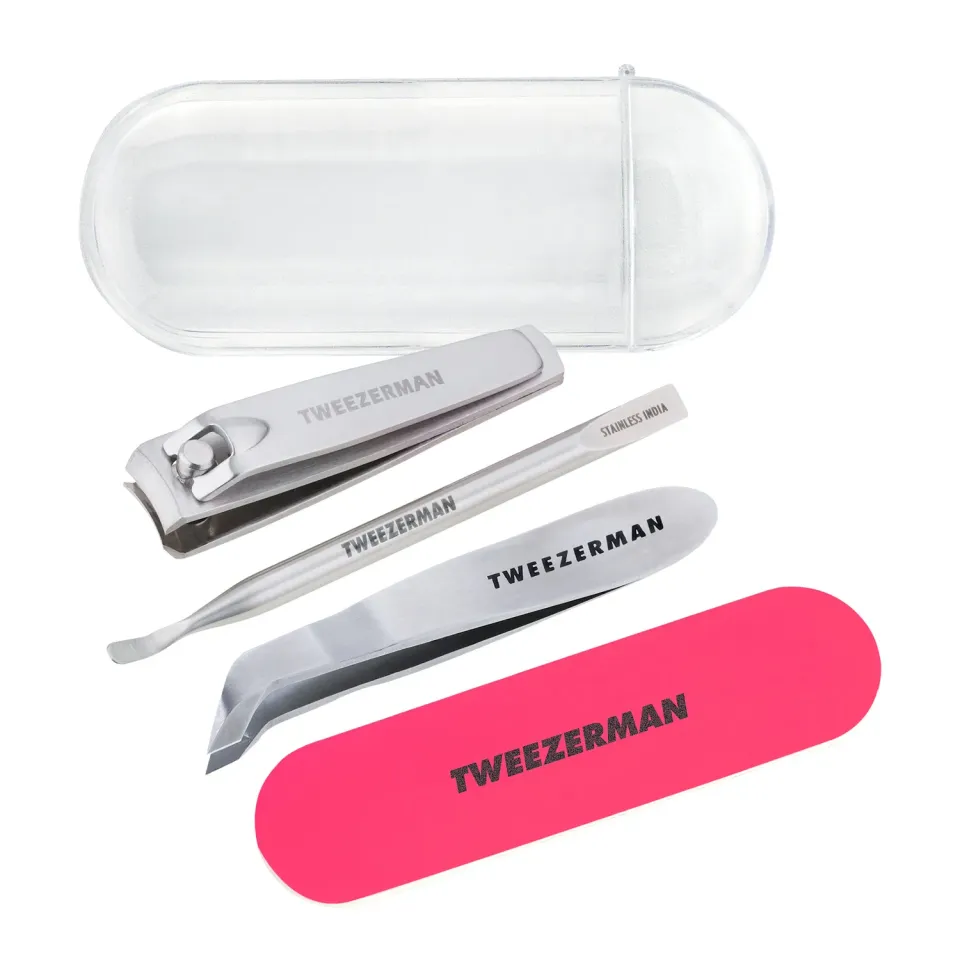 Tweezerman Mini Neon nagelkit neon för resan