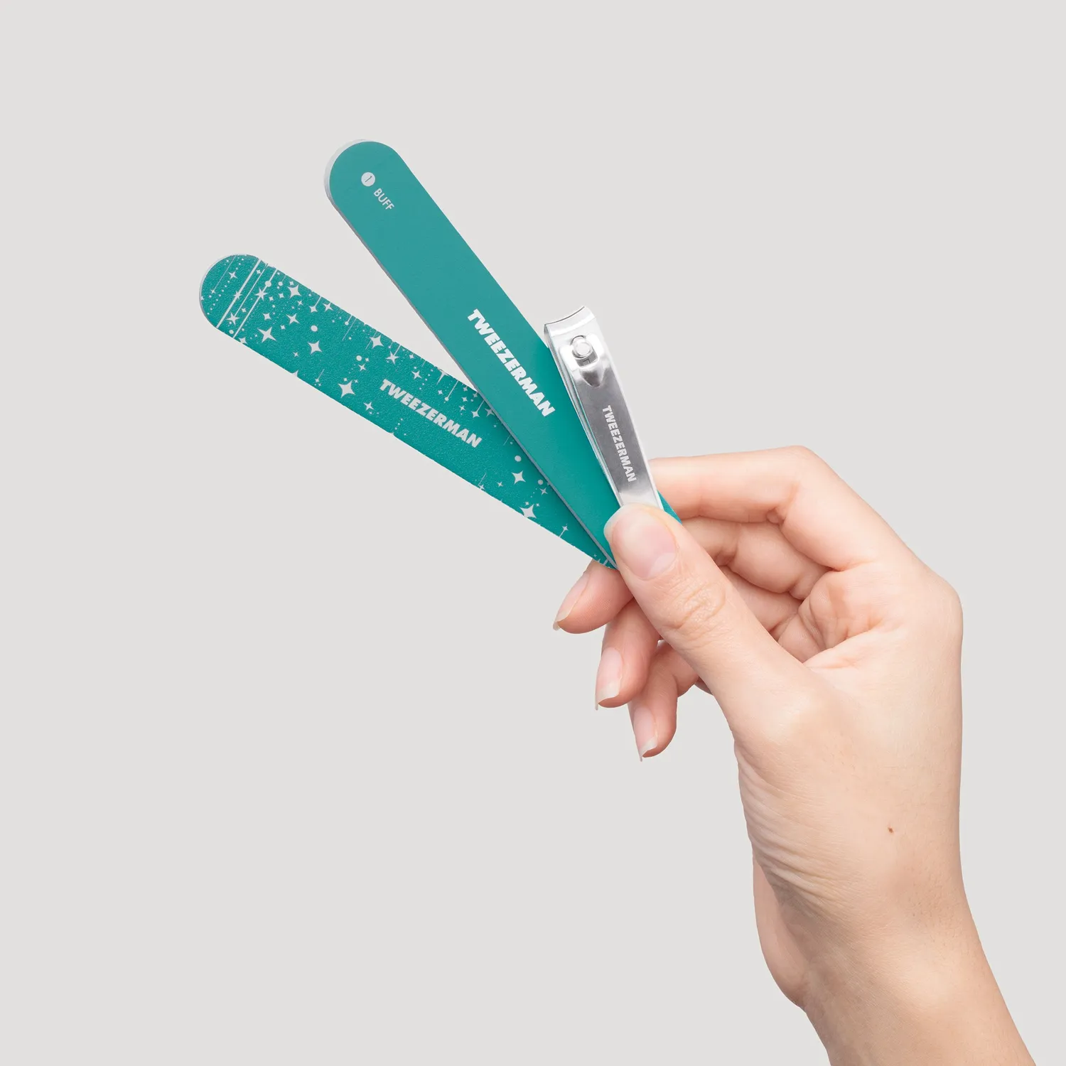 Tweezerman Majestic Turquoise manikyrset turkos limited edition