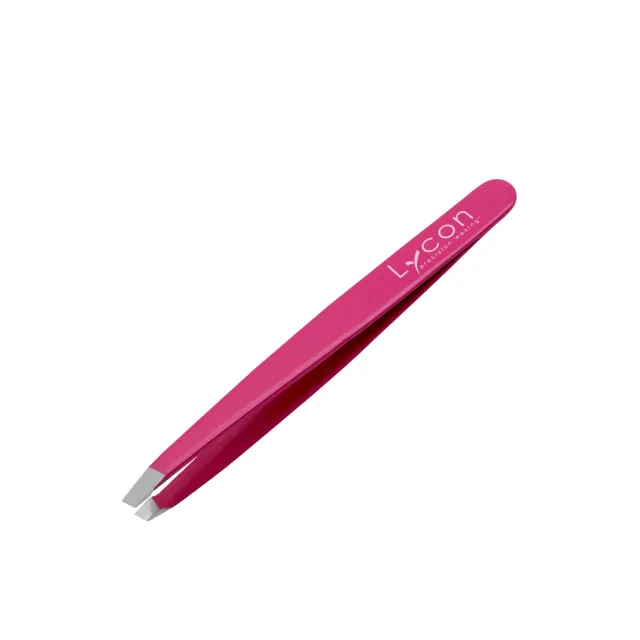 Lycon Slanted Pink Tweezer pincett rosa sned