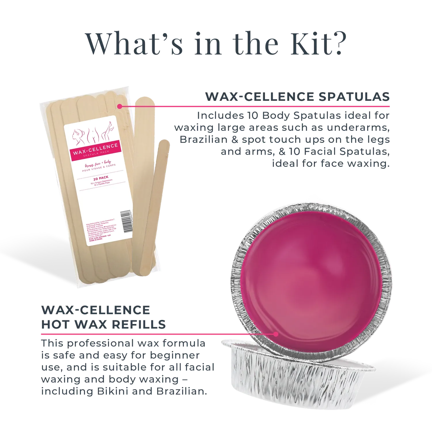 Lycon Wax-cellence Deluxe Home Waxing Kit vaxkit