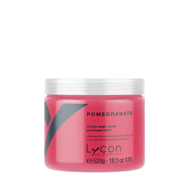 Lycon Pomegranate Sugar Scrub kroppspeeling 520 g oljefri