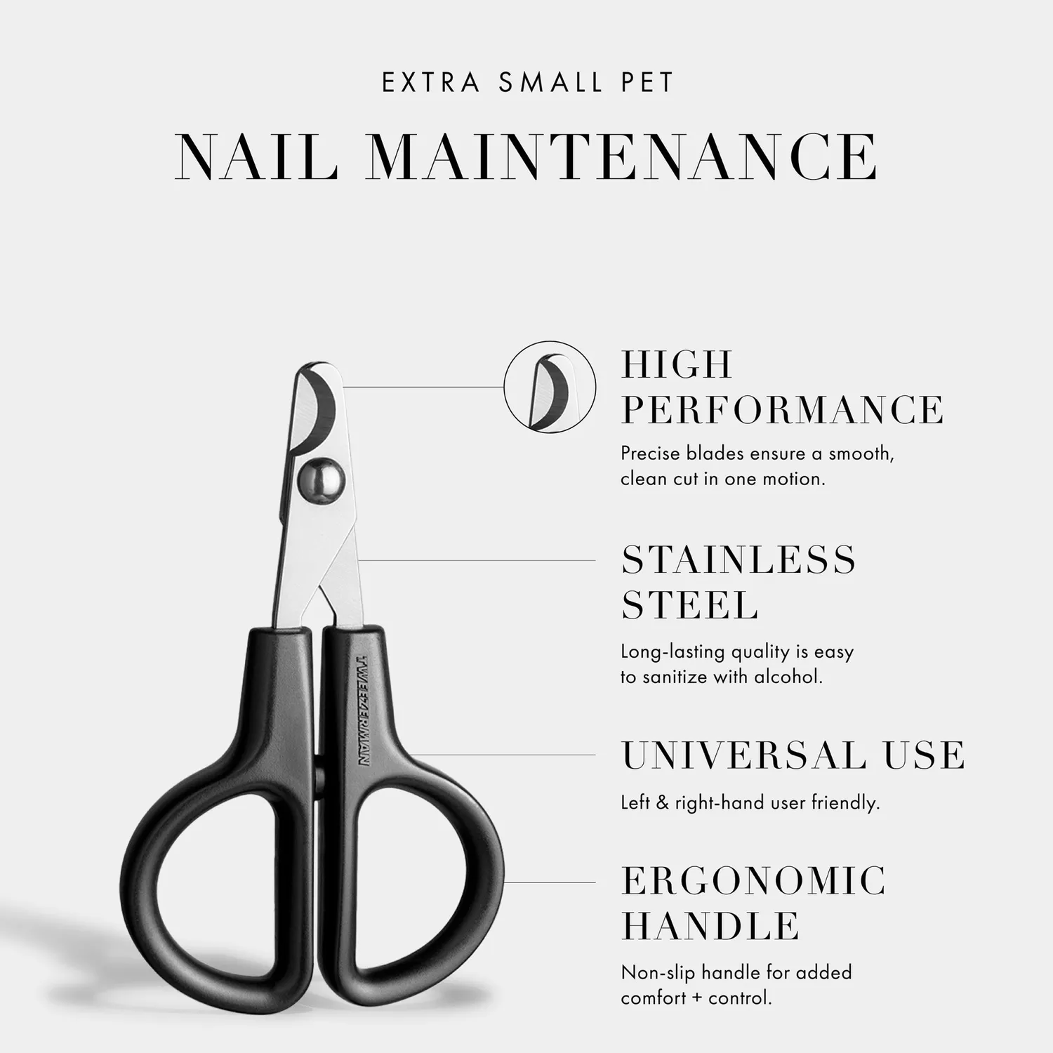 Tweezerman Extra Small Precision nagelklippare husdjur