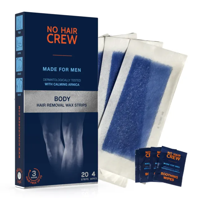 No Hair Crew vaxremsor kropp 20-pack grov hårväxt