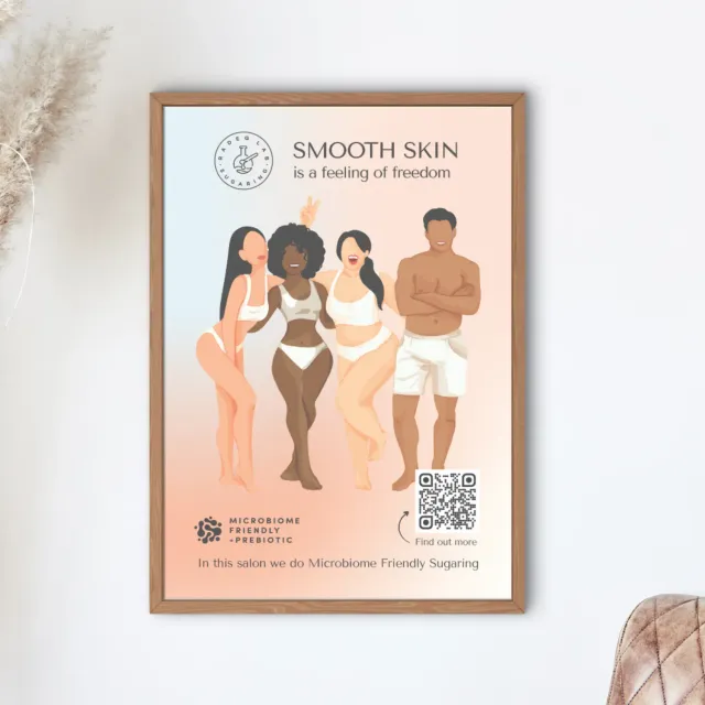 Radeq Lab Smooth skin is a feeling of freedom poster A2