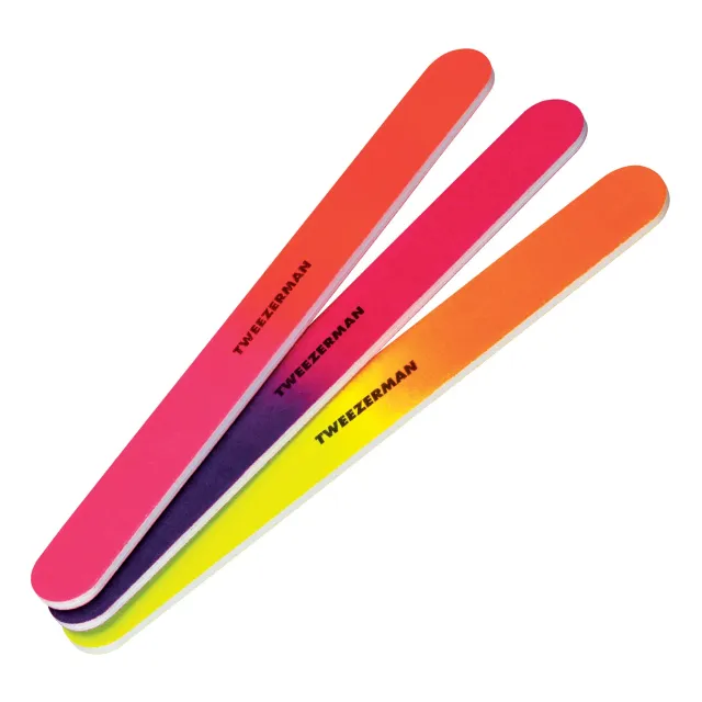 Tweezerman Neon Hot nagelfil 3-pack 100/180 grit