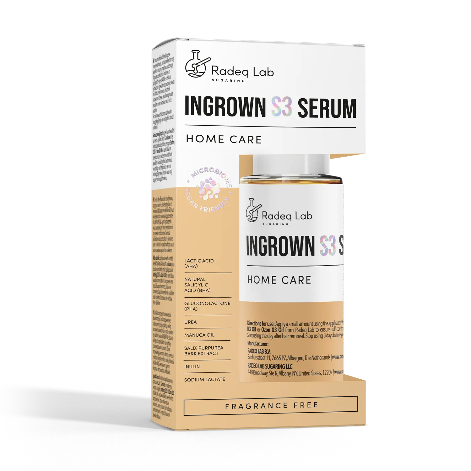Radeq Lab Ingrown S3 Serum mot inåtväxande hår 10 ml